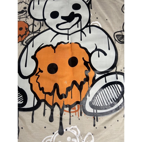 Vibes T Shirt Youth large 14/16  Short Sleeve Graphic Bear - Picture 3 of 11
